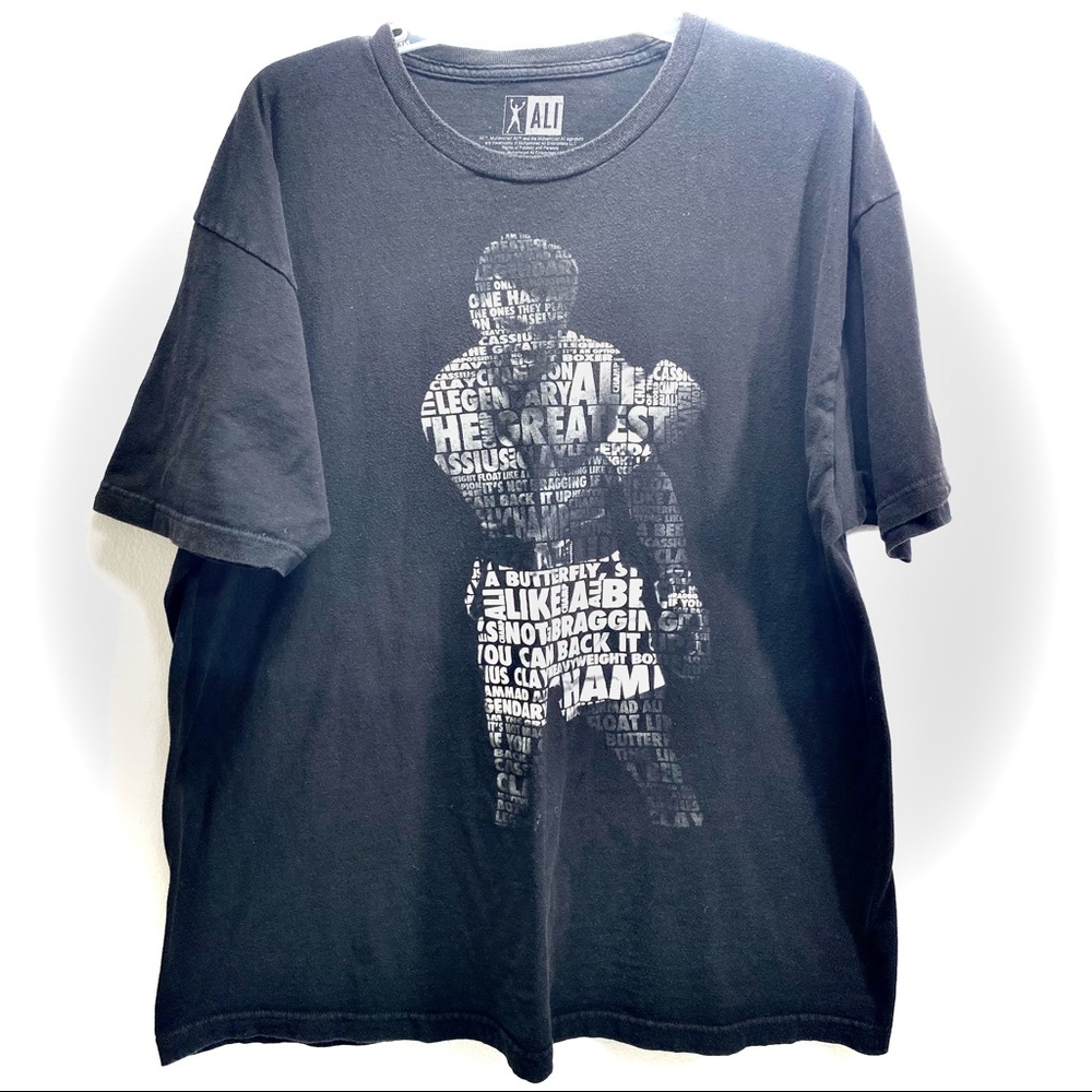 Muhammad Ali T-Shirt Men’s Black Size 2XL Short Sleeve w/ Graphic Logo on Chest